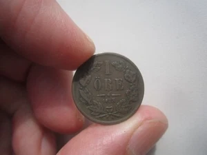 1873 SWEDEN 1 ORE - Picture 1 of 2