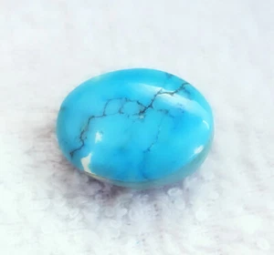 Gemas opacas de piedras preciosas sueltas azul turquesa 26,57 quilates sin tratar - Imagen 1 de 8