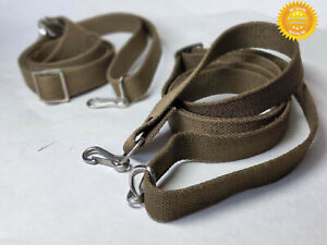 2 pcs Carrying Sling Belt Two Point Soviet USSR Army Military Strap Canvas New