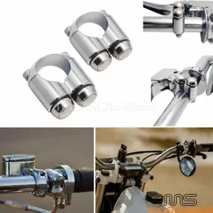 2x Motorcycle 1” Handlebar Hand Control Momentary Switch For Chopper Cafe Racer - Foto 1 di 7