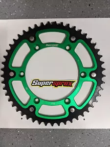 GREEN STEALTH Rear Sprocket 48T 49T KAWASAKI KX450F 2006 2007 2008 2009 2010 - Picture 1 of 5