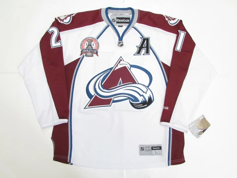FORSBERG COLORADO AVALANCHE AWAY 2001 STANLEY CUP FINAL REEBOK HOCKEY JERSEY Cover