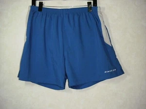 Dare 2b Running Shorts Men 42 Blue White Lined Zip Pocket Drawstring - Picture 1 of 11
