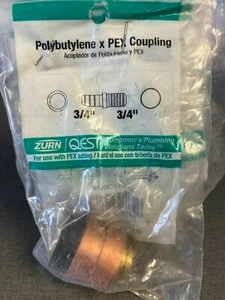 3/4" PEX X 3/4 PB (POLYBUTYLEN) SPLEISSEN REPARATURSATZ KUPPLUNG + RING QQC44CXNPK1 - Bild 1 von 2