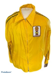 Vtg 70's Farmers INTERSTATE SEED Nylon full zip jacket New Old Stock big collar - Picture 1 of 8