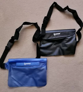 2 Stück wasserdichte Tasche mit Verstellbarem Gurt Beutel Bauchtasche waterproof - Bild 1 von 5