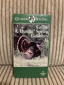 Quaker Boy Callin’ & Huntin’ Spring Gobblers II VHS Tape Dick Kirby Turkey Hunts