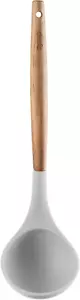 Silicone Soup Ladle - with Wooden Handle, Non-Stick Cookware Heat Resistant Kitc - Picture 1 of 3