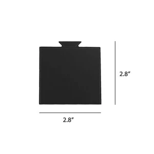 100 Black Round Triangle Square Disposable Cardboard Cake Boards with Handle - Picture 1 of 11