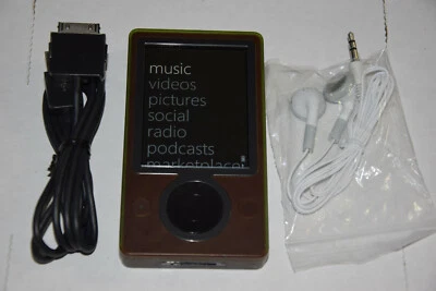 Microsoft Zune 30 GB Brown Wi-Fi FM Radio AAC WMA MP3 Medi Player New battery HD - Image 1 of 4
