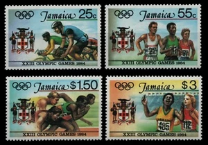 Jamaica 1984 - Mi-N.o 585-588 A ** - Estampillada sin montar o nunca montada - Olympia Los Ángeles - Imagen 1 de 1