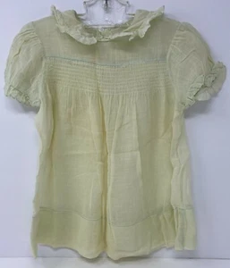 Vintage Girls Toddler Large Doll Sheer Smocked Top Dress - Picture 1 of 4