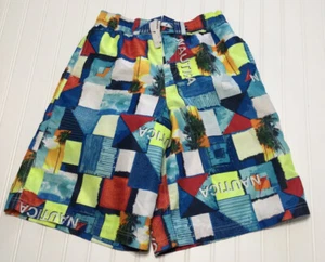 Nautica Boy's Swim Trunks Board Shorts Swimwear XL 18/20 Multicolor Print - Picture 1 of 5