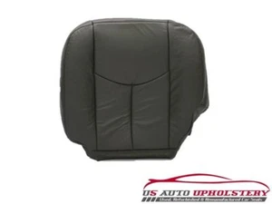 Funda de asiento inferior de cuero para conductor en gris DK 03 a 07 compatible con GMC HD, HD - Imagen 1 de 6