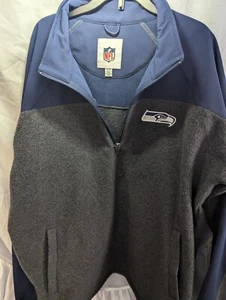 NFL Men's Seattle Seahawks XL Fleece Quarter Zip - Picture 1 of 5