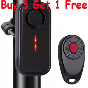 Loud 113dB Wireless Anti-Theft Vibration Bike Motorcycle Security Alarm Remote - Picture 1 of 13
