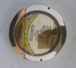 Solid Brass Nautical Ship Inclinometer 4 Inch Ship Instruments Gift Items - Picture 1 of 4