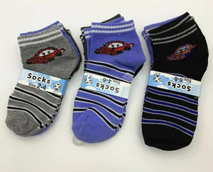 6-12 Pairs Kids Boys Ankle Sports Socks Cotton Size Age 2-4T 4-6T 6-8T(#503-9) - Picture 1 of 7