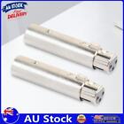 Au 2x Xlr 3pin Male To Female Phase Reversal Adapter Plug Socket Cable Connect