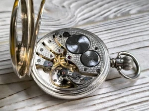 Rolex Pocket watch Movement silver case Dial Enamel Dial Precision Movement - Picture 1 of 11