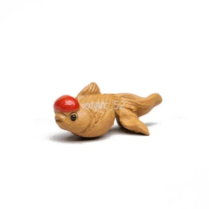 one piece small tea pet fish statue real Chinese yixing zisha duan clay tea play - Picture 1 of 8