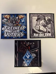 3x Waldhof Mannheim SVW 07 Aufnäher Aufbügeln Waldhof Zimbos Kutte Trikot SGE - Bild 1 von 5