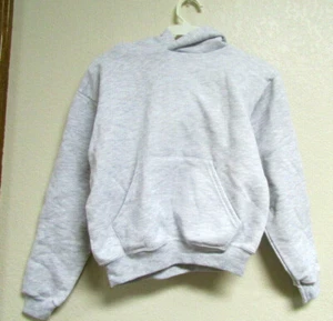 New Youth Hoodie Size Medium Ash Light Gray Jerzees NuBlend size M 10-12 - Picture 1 of 6