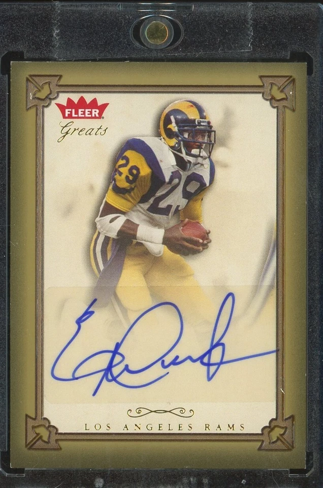 Eric Dickerson 2004 Fleer Greats of the Game Gold Border AUTO AUTOGRAPH GBA-ED - Image 1 of 1