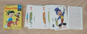 Vintage WALT DISNEY’S PINOCCHIO Edu-Card Rommé Spiel 60er Jahre komplett top - Bild 1 von 8