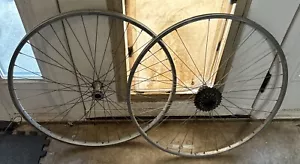 Off A Trek Multitrack 720 Front Rear Bike Wheels Vapor Rigid Rims 36s 700c - Picture 1 of 11