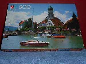 MILTON BRADLEY WASSERBURG BODENSEE GERMANY CROXLEY Jigsaw Puzzle 500 pcs Sealed - Picture 1 of 8