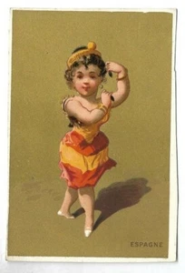 Espagne - - Jeune femme -- Chromo - Trade card - Picture 1 of 2