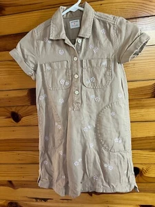 Crewcuts Embroidered Flower Dress with Pockets EUC Girls Short Sleeve Size 8 - Picture 1 of 3