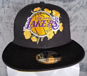 LA Lakers Floral 9Fifty Losla Baseball Cap Size Small / Medium - Brand New - Picture 1 of 16