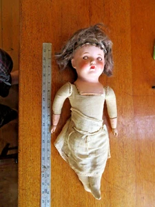 De Colección Composición Cabeza y Manos con Paño de Relleno de Paja Muñeca Sin Marca 18" Para Restaurar - Imagen 1 de 8