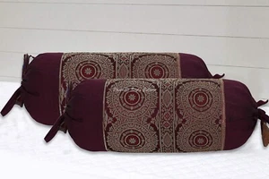 Brocade Jacquard Hot Dog Pillow Case Car Sofa Boho Room Decorative Bolster Cover - Picture 1 of 7