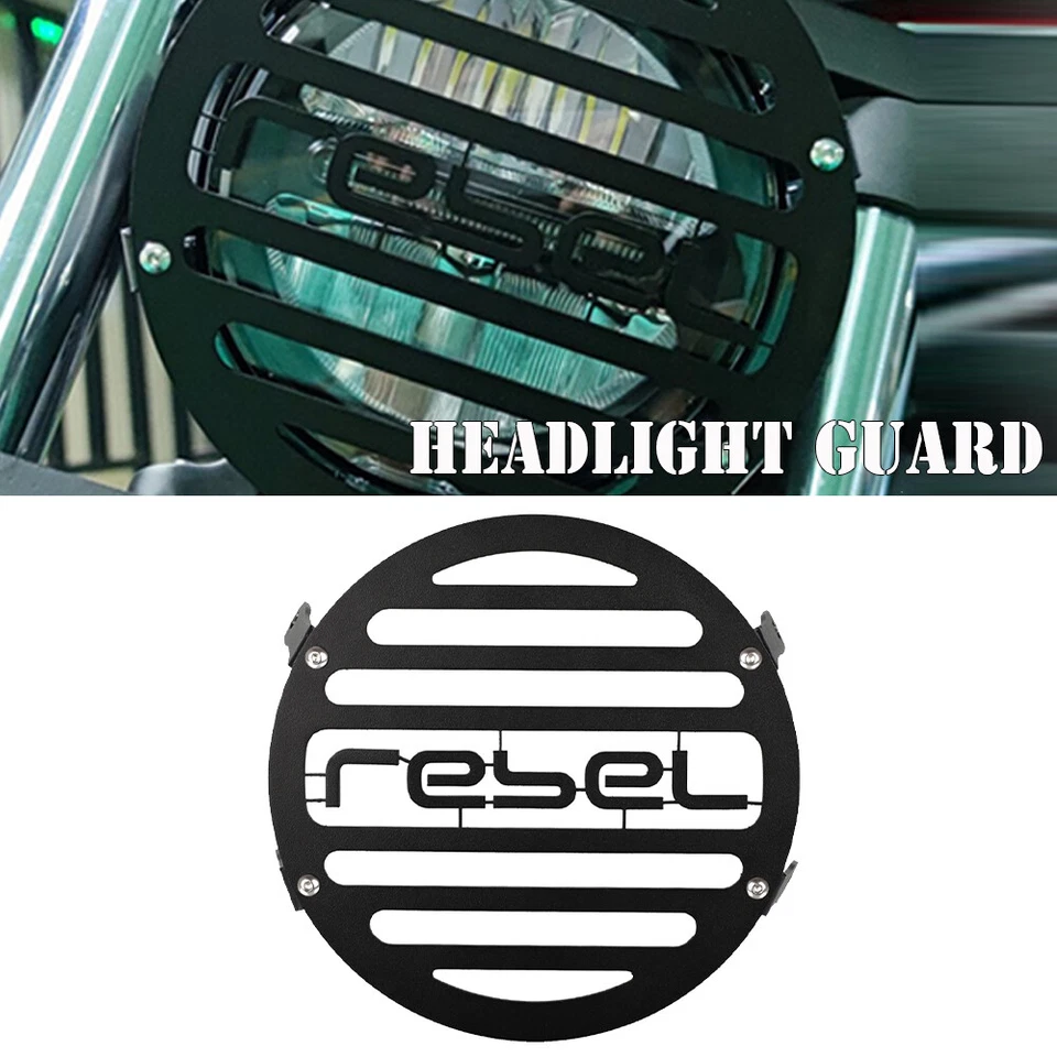 Head Light Protector Guard FOR HONDA REBEL500 REBEL300 CM500 CM300 CMX500 CMX300 Foto 1 de 4