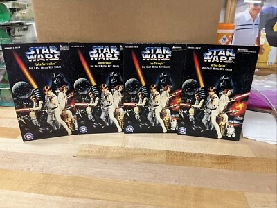 4-STAR WARS LLAVERO RESPALDO CARTÓN R2D2, C-3PO, VADER, LUKE. Sin llaveros 255 Foto 1 de 4