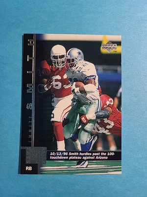 Emmitt Smith 1997 Upper Deck Game Dated Football Card # 133 I4462 - Image 1 of 2