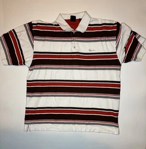 VTG Karl Kani Gold Shirt Triple Extra Large Big Black Striped 90s Hip Hop XXL - Picture 1 of 3