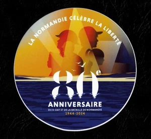 D DAY ANNIVERSARY 80 TH 1944 - 2024 AUFKLEBER (Sticker) - Bild 1 von 1