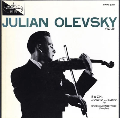 3LP Box BACH 6 Sonatas & Partitas for Solo Violin OLEVSKY Westminster XWN-3311 - Image 1 of 3