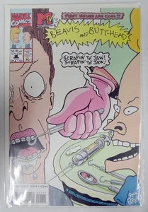 Beavis & Butthead Marvel Comic Book White Pages First Issue 1994 Direct Edition! - Picture 1 of 12