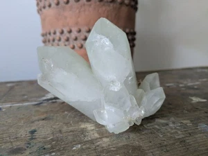 493g Raw White Quartz Cluster Crystal Points Specimen Point Tower Healing Gem - Bild 1 von 10