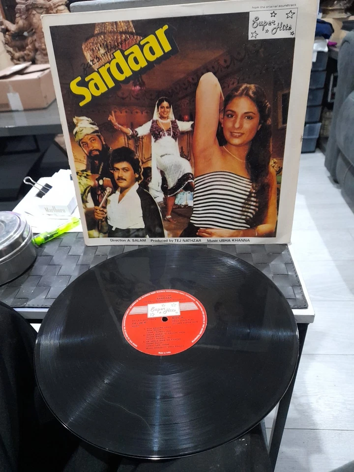 Sardaar ' LP Vinyl Record Bollywood Hindi Film Usha Khanna 1983 Rare Indian. NM - Image 1 of 1
