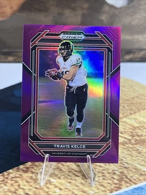 2023 Panini Prizm Draft Picks - Travis Kelce #95 Purple Prizm /75 - Image 1 of 4