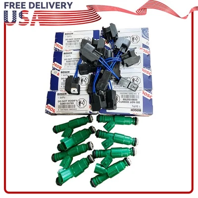 0280155789 8 Pcs Fuel Injectors For 1996-1999 Dodge Ram 1500 2500 3500 5.2L 5.9L Foto 1 de 4