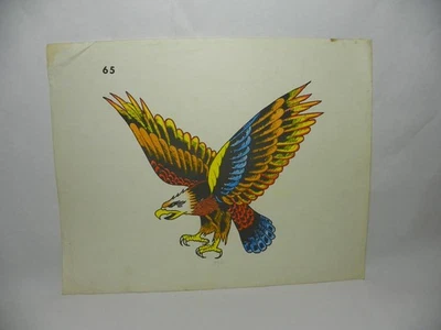 Flash de tatuaje "Eagle" Spaulding and Rogers #65 vintage 1976. Buen estado. Foto 1 de 4