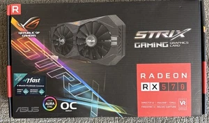 ASUS Radeon RX 570 4GB GDDR5 Graphics Card (ROG-STRIX-RX570-O4G-GAMING) - Picture 1 of 7