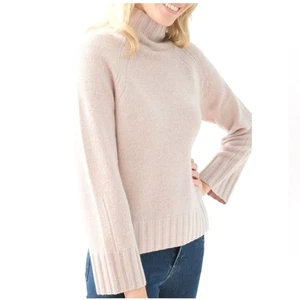 360 Cashmere Leighton Damen 100% Kaschmir Rollkragen Pullover Adobe Pink Gr. M - Bild 1 von 15